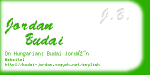 jordan budai business card